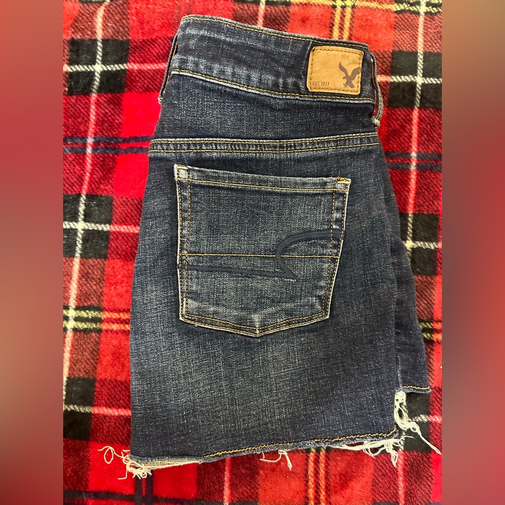 american eagle outfitters cut off jean shorts shortie